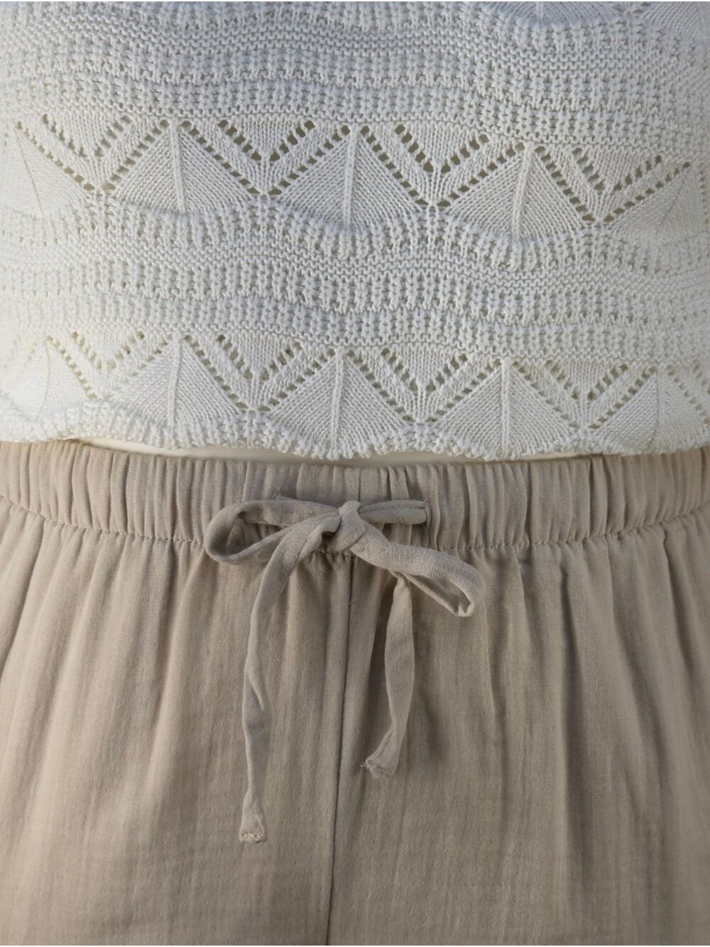 Torrid Belle Isle High Rise Cotton Beach Shorts Taupe Size 00 M/L 10 NWT - Picture 5 of 10